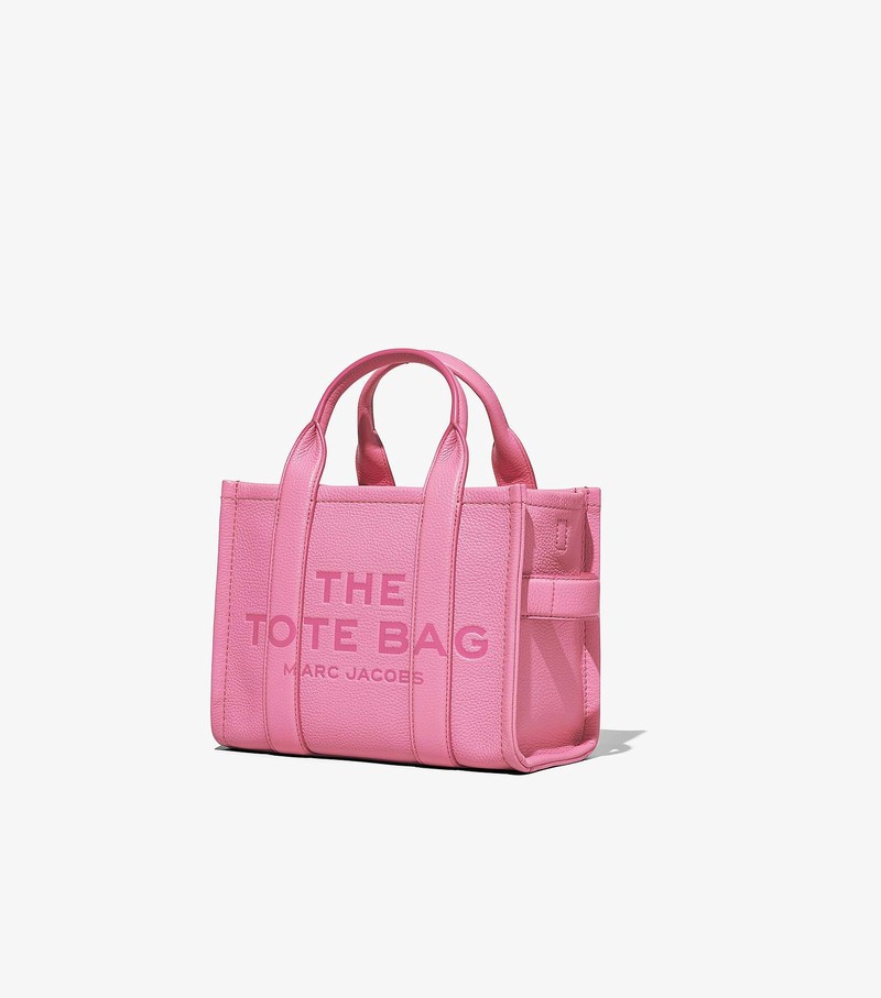 Women's Marc Jacobs Leather Mini Tote Bags Pink | UAE-216394