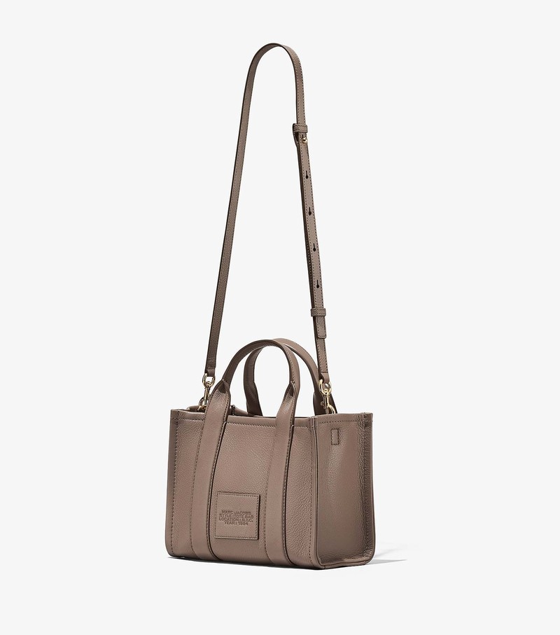 Women's Marc Jacobs Leather Mini Tote Bags Grey | UAE-428105