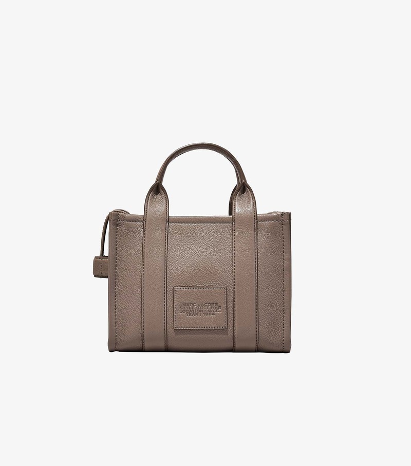 Women's Marc Jacobs Leather Mini Tote Bags Grey | UAE-428105