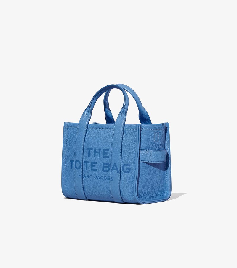 Women's Marc Jacobs Leather Mini Tote Bags Blue | UAE-794850