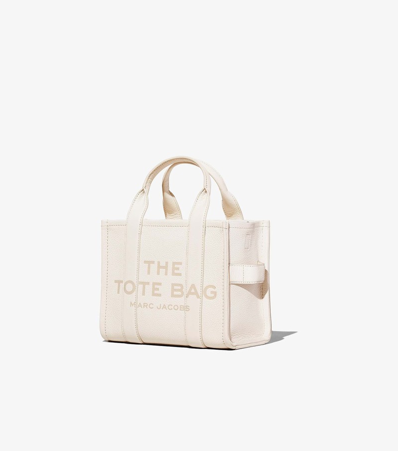 Women's Marc Jacobs Leather Mini Tote Bags White | UAE-930152