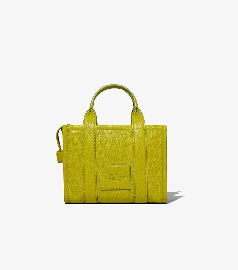 Women's Marc Jacobs Leather Mini Tote Bags Green | UAE-932014