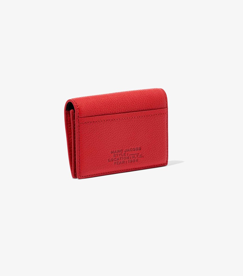 Women's Marc Jacobs Leather Small Bifold Small Wallets Red | UAE-762543