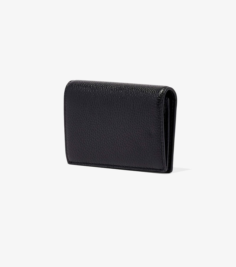 Women's Marc Jacobs Leather Small Bifold Small Wallets Black | UAE-983526