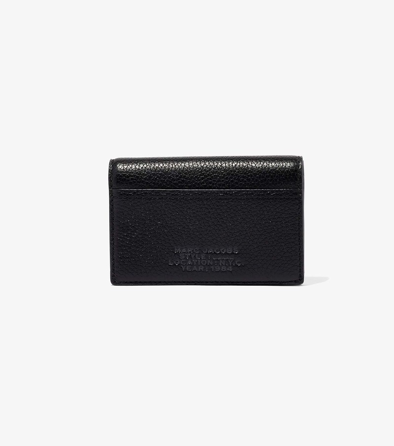 Women\'s Marc Jacobs Leather Small Bifold Small Wallets Black | UAE-983526