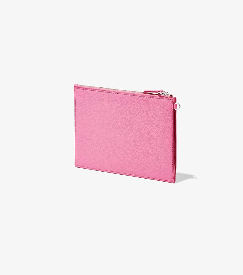 Women's Marc Jacobs Leather Small Wristlet Small Wallets Pink | UAE-537219