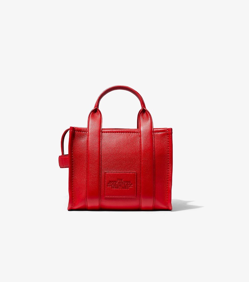 Women's Marc Jacobs Leather Tote Mini Bags Red | UAE-820156