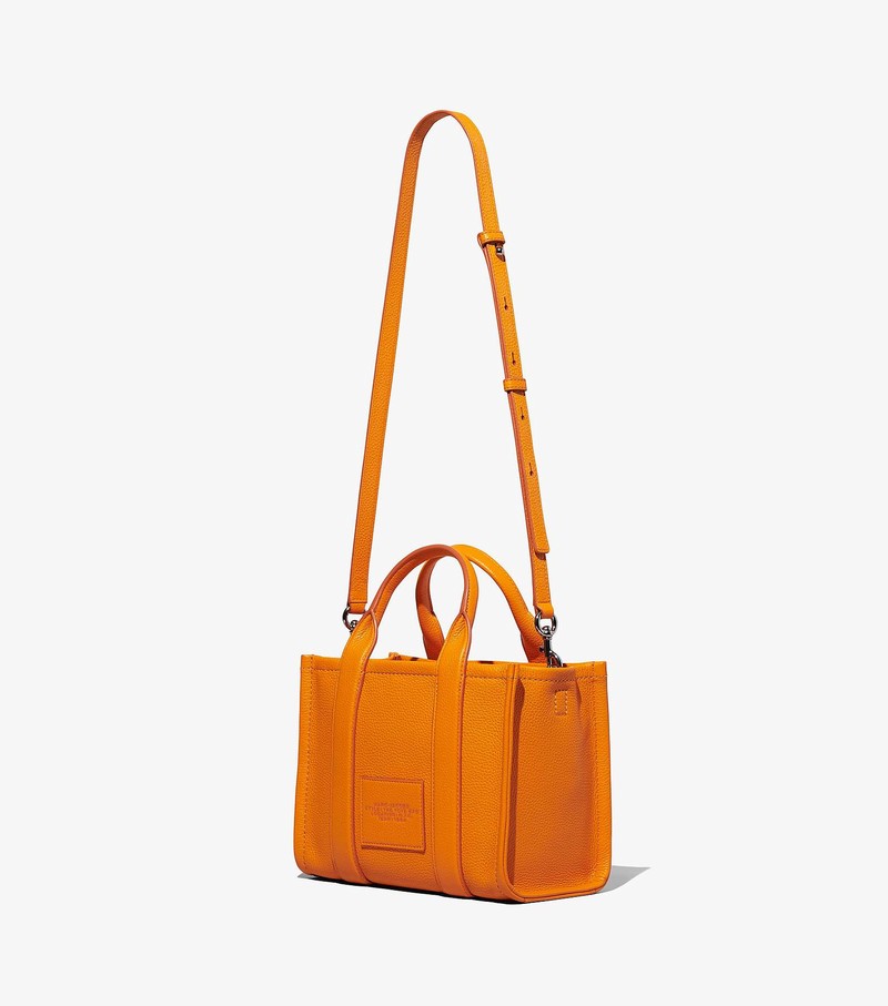 Women's Marc Jacobs Leather Tote Mini Bags Orange | UAE-930281