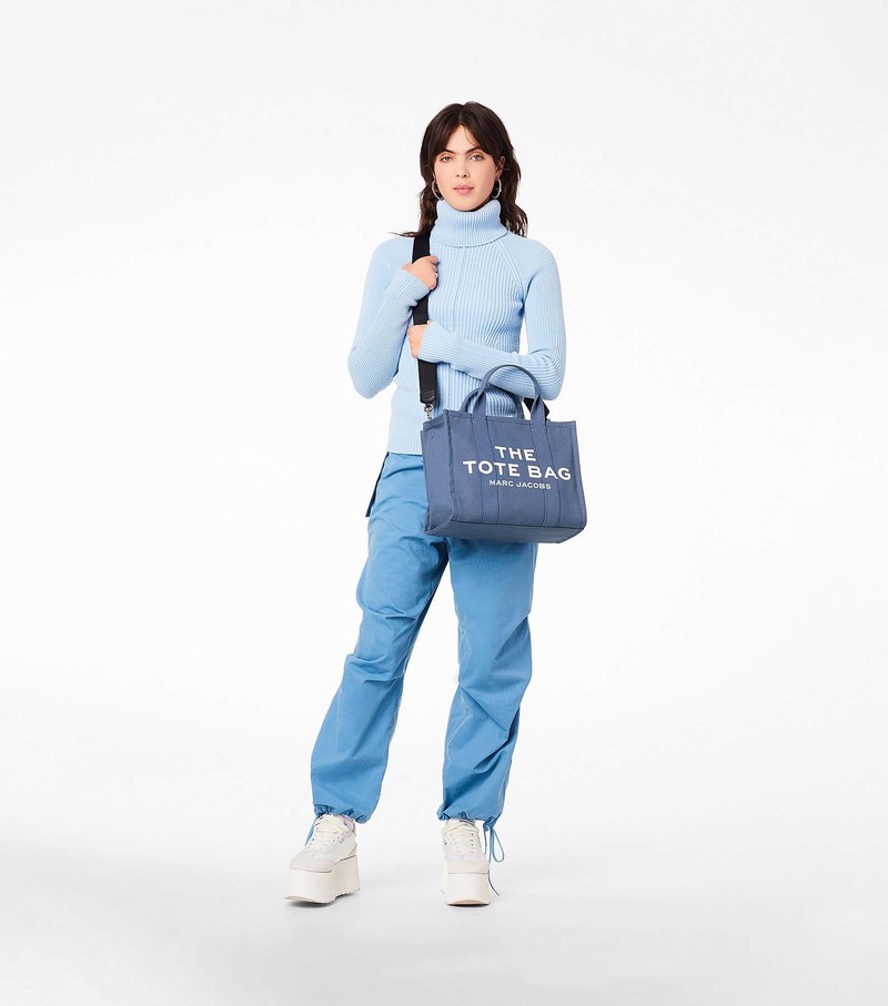 Women's Marc Jacobs Medium Tote Bags Blue | UAE-708296