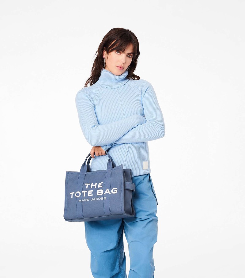 Women's Marc Jacobs Medium Tote Bags Blue | UAE-708296