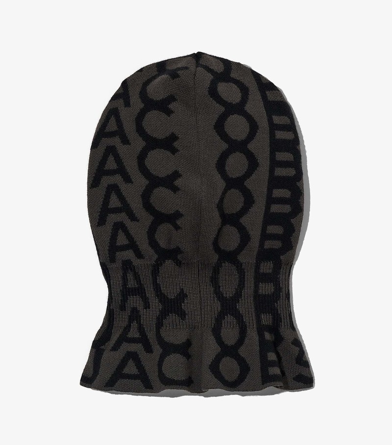 Women's Marc Jacobs Monogram Balaclava Hats Black | UAE-173629