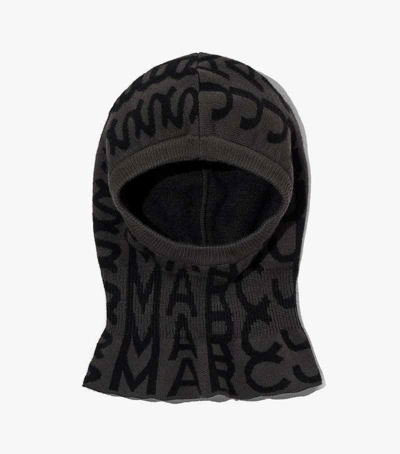 Women\'s Marc Jacobs Monogram Balaclava Hats Black | UAE-173629