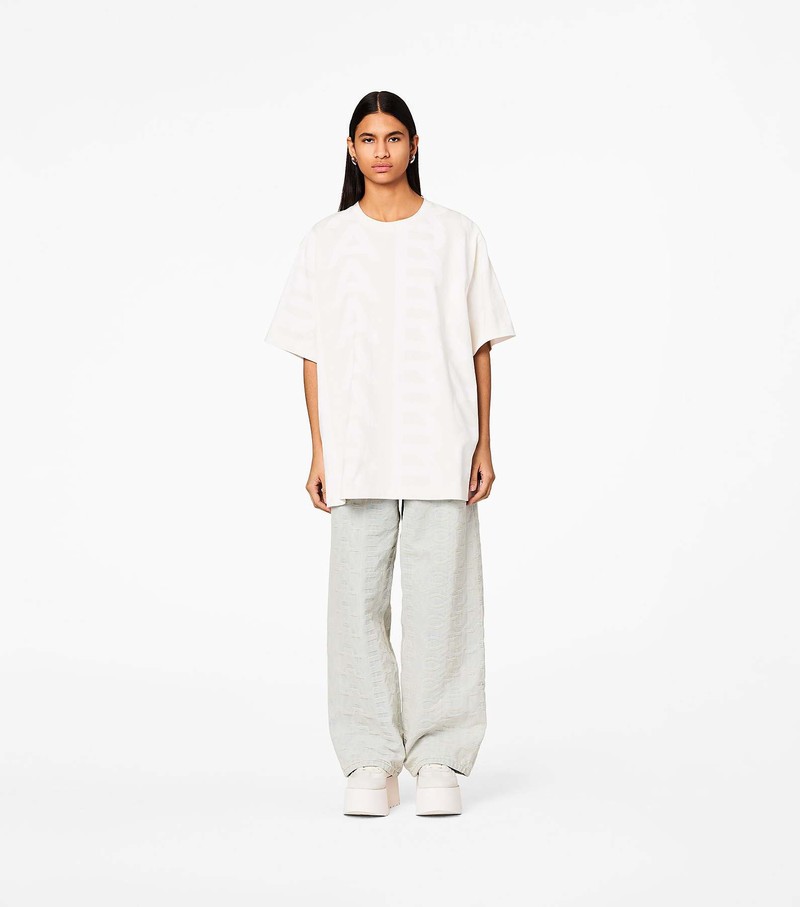 Women's Marc Jacobs Monogram Big T Shirts White | UAE-835249