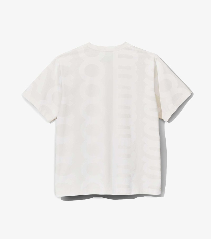 Women's Marc Jacobs Monogram Big T Shirts White | UAE-835249