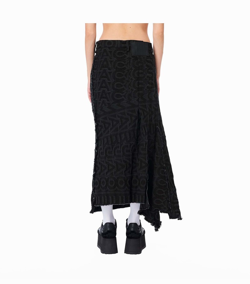 Women's Marc Jacobs Monogram Denim Skirts Black | UAE-018926