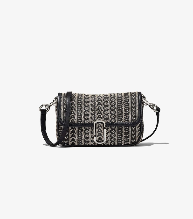 Women's Marc Jacobs Monogram J Marc Mini Crossbody Bags Black / White | UAE-483096