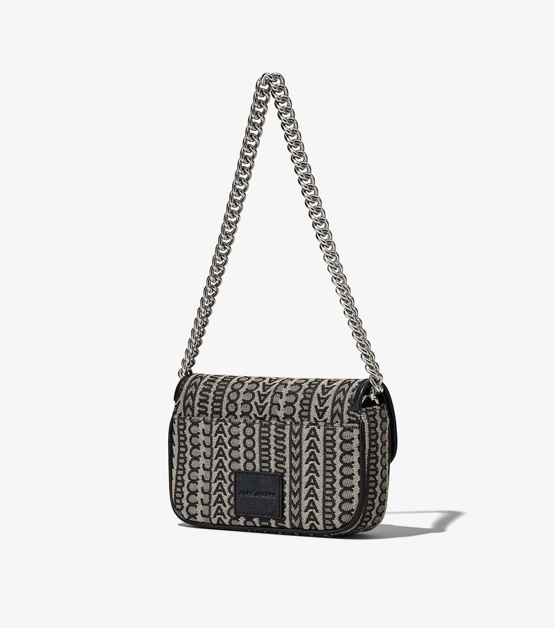 Women's Marc Jacobs Monogram J Marc Mini Shoulder Bags Black / Grey | UAE-724691