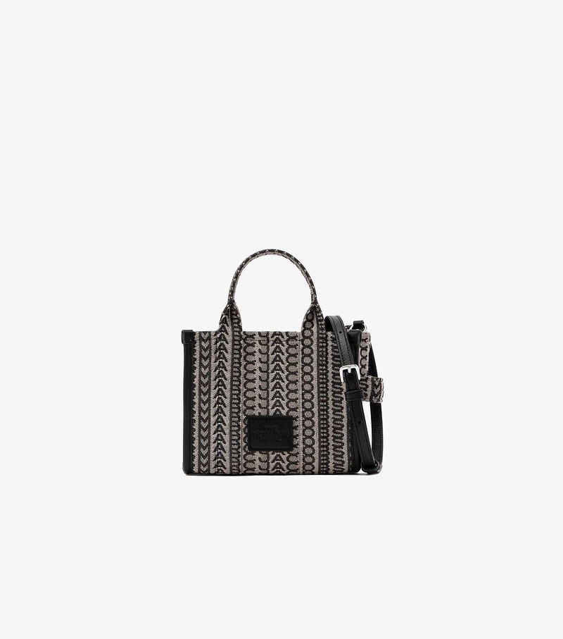 Women\'s Marc Jacobs Monogram Micro Tote Bags Black / Grey | UAE-201849