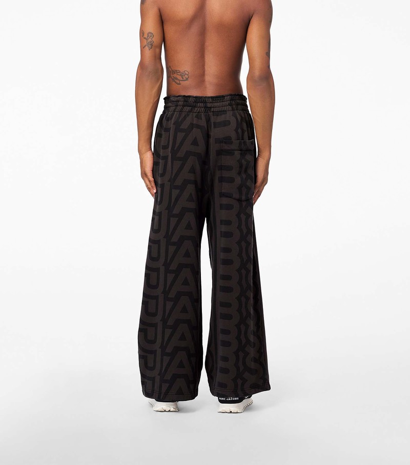 Women's Marc Jacobs Monogram Oversized Sweatpants Black / Grey | UAE-045831