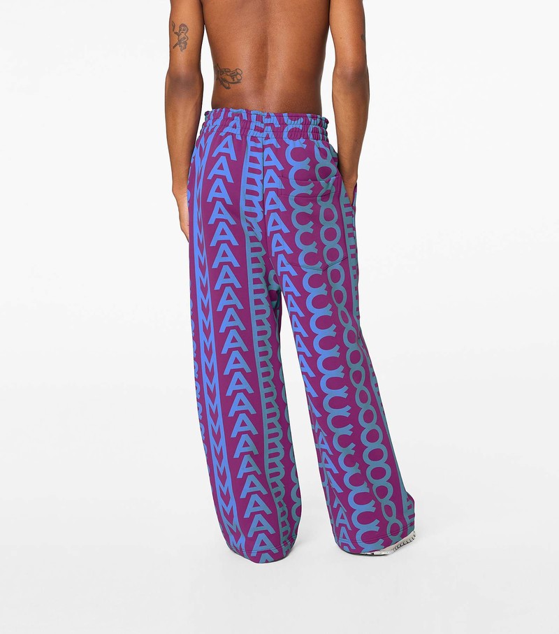 Women's Marc Jacobs Monogram Oversized Sweatpants Purple / Blue | UAE-835179