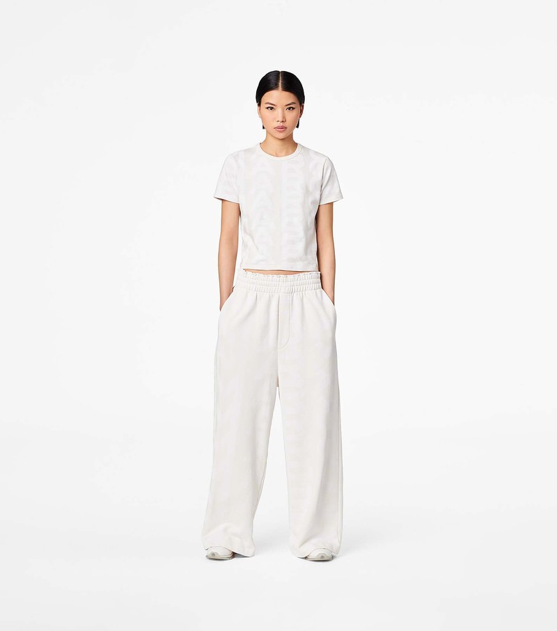 Women's Marc Jacobs Monogram Oversized Sweatpants White | UAE-971430