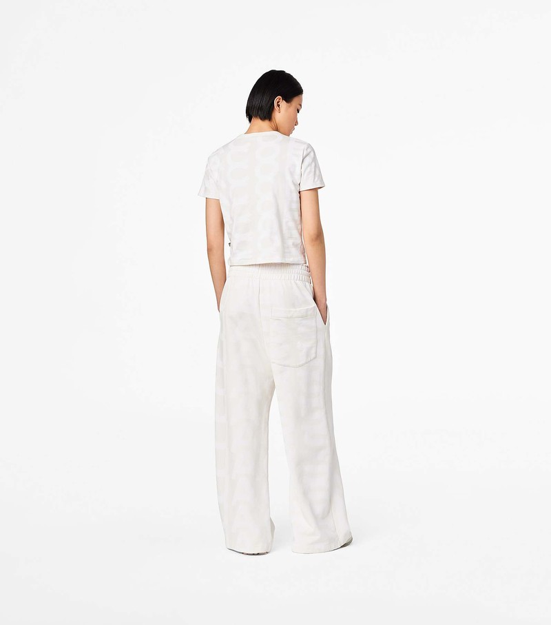 Women's Marc Jacobs Monogram Oversized Sweatpants White | UAE-971430