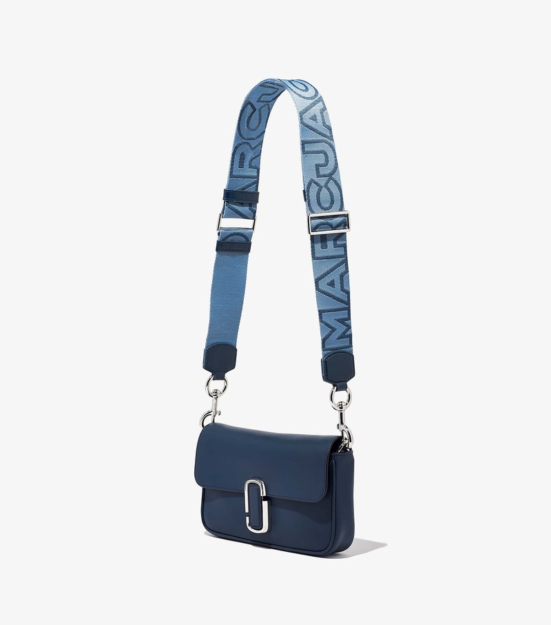 Women's Marc Jacobs Outline Logo Webbing Strap Bag Accessories Blue | UAE-128369