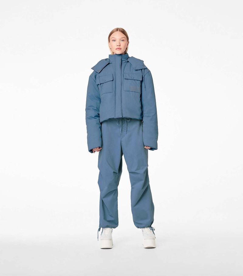 Women's Marc Jacobs Padded Cargo Jackets Blue | UAE-027456