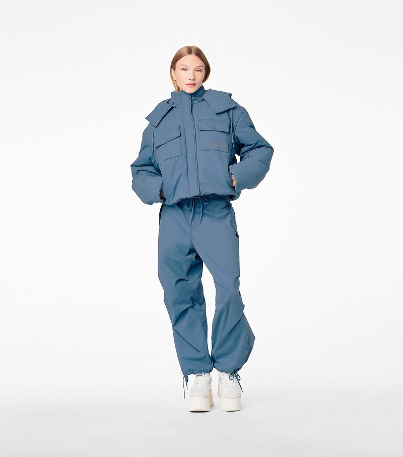 Women's Marc Jacobs Padded Cargo Jackets Blue | UAE-027456