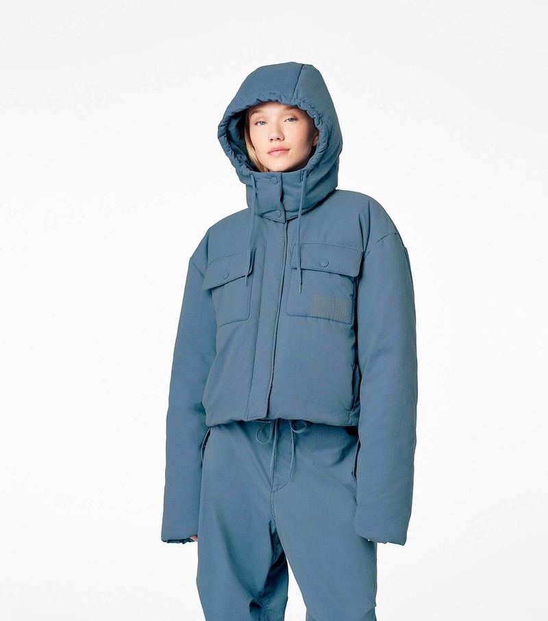 Women's Marc Jacobs Padded Cargo Jackets Blue | UAE-027456