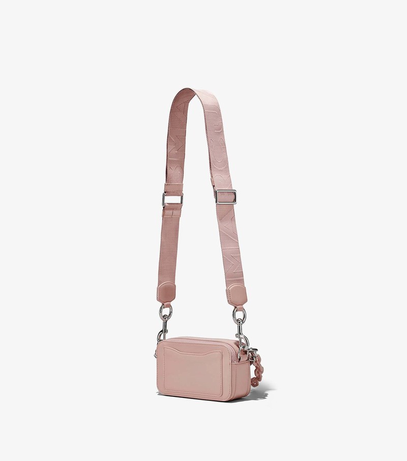 Women's Marc Jacobs Patent Leather Snapshot Crossbody Bags Pink | UAE-438051