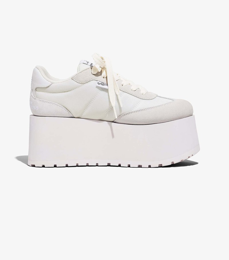 Women's Marc Jacobs Platform Jogger Sneakers White | UAE-871396