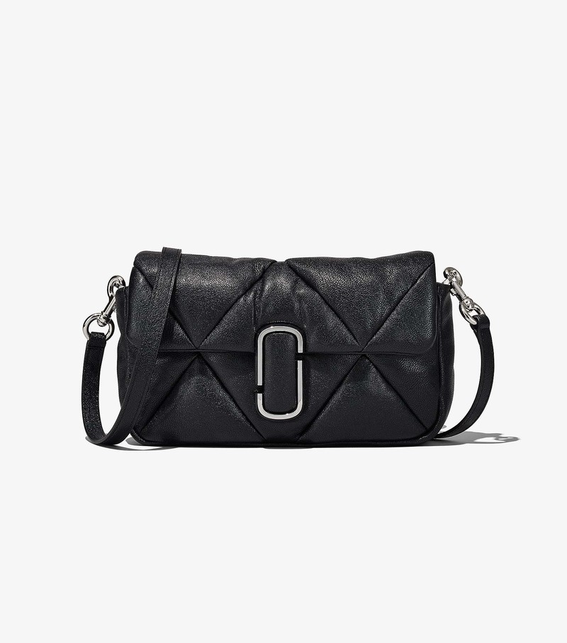 Women's Marc Jacobs Puffy Diamond Quilted J Marc Shoulder Bags Black | UAE-415230