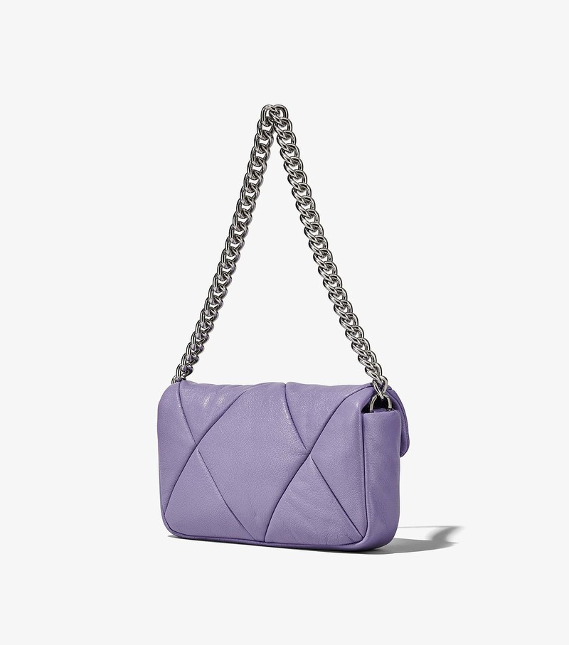 Women's Marc Jacobs Puffy Diamond Quilted J Marc Shoulder Bags Purple | UAE-850147