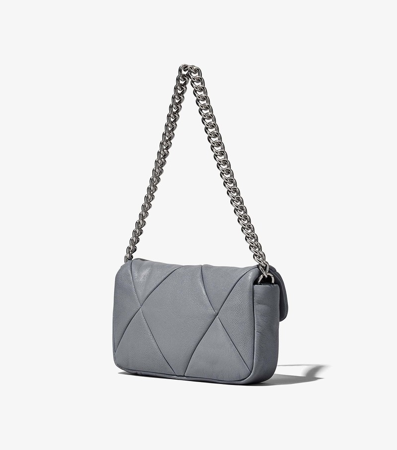 Women's Marc Jacobs Puffy Diamond Quilted J Marc Shoulder Bags Grey | UAE-859064