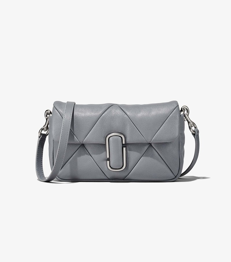 Women's Marc Jacobs Puffy Diamond Quilted J Marc Shoulder Bags Grey | UAE-859064