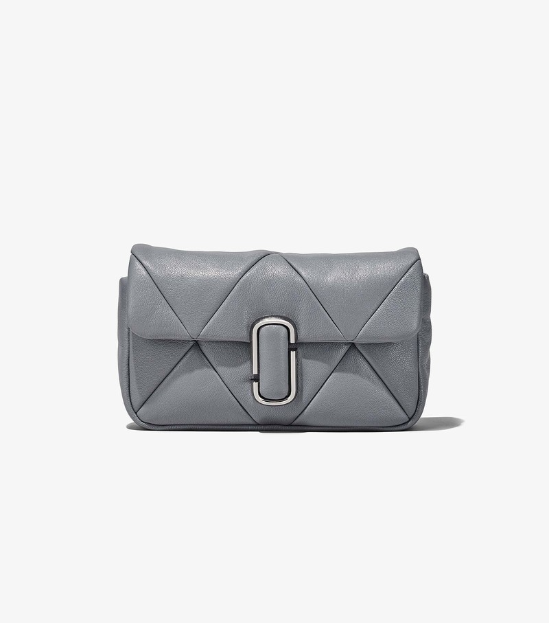 Women's Marc Jacobs Puffy Diamond Quilted J Marc Shoulder Bags Grey | UAE-859064