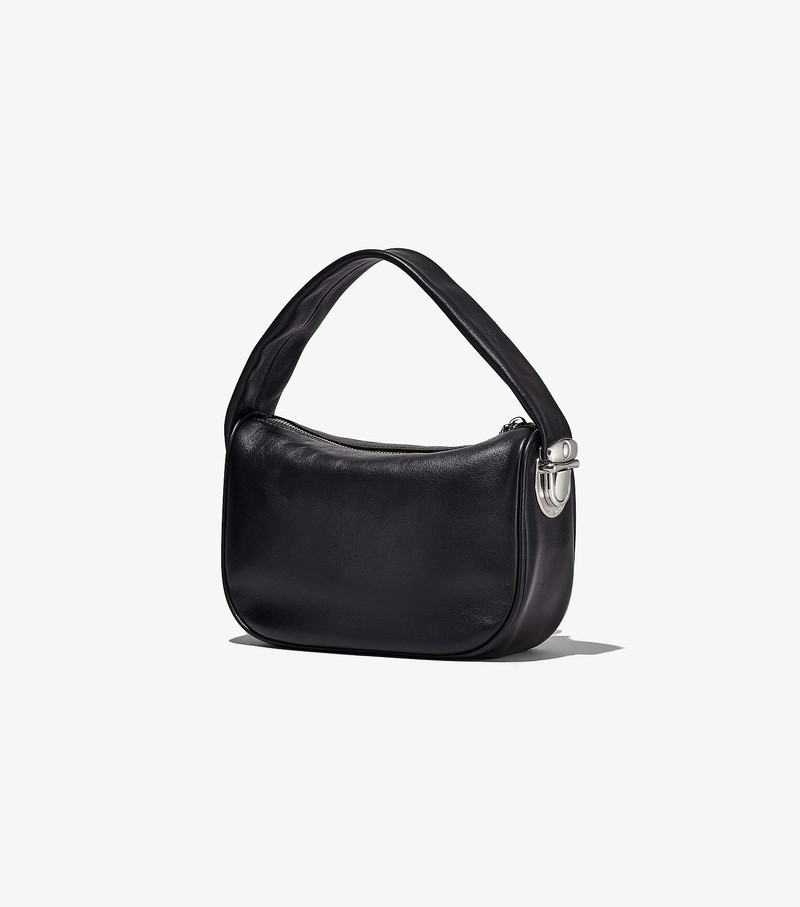 Women's Marc Jacobs Pushlock Hobo Mini Bags Black | UAE-142759