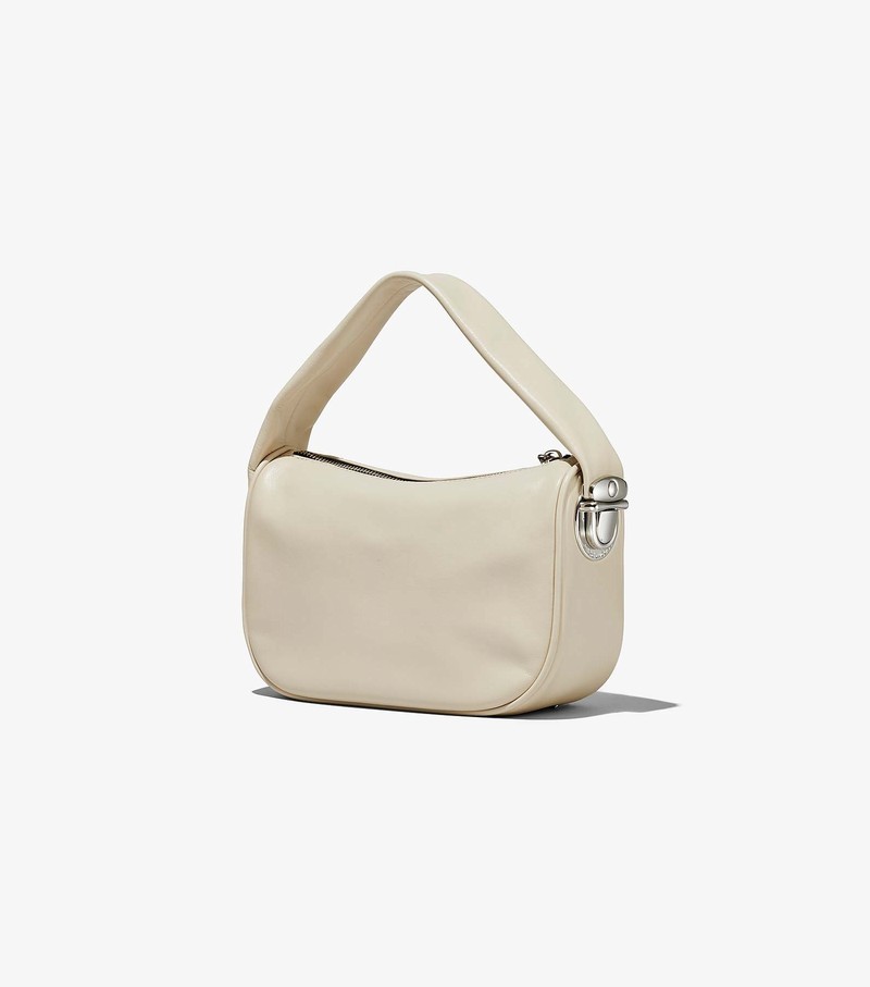 Women's Marc Jacobs Pushlock Hobo Mini Bags White | UAE-672945