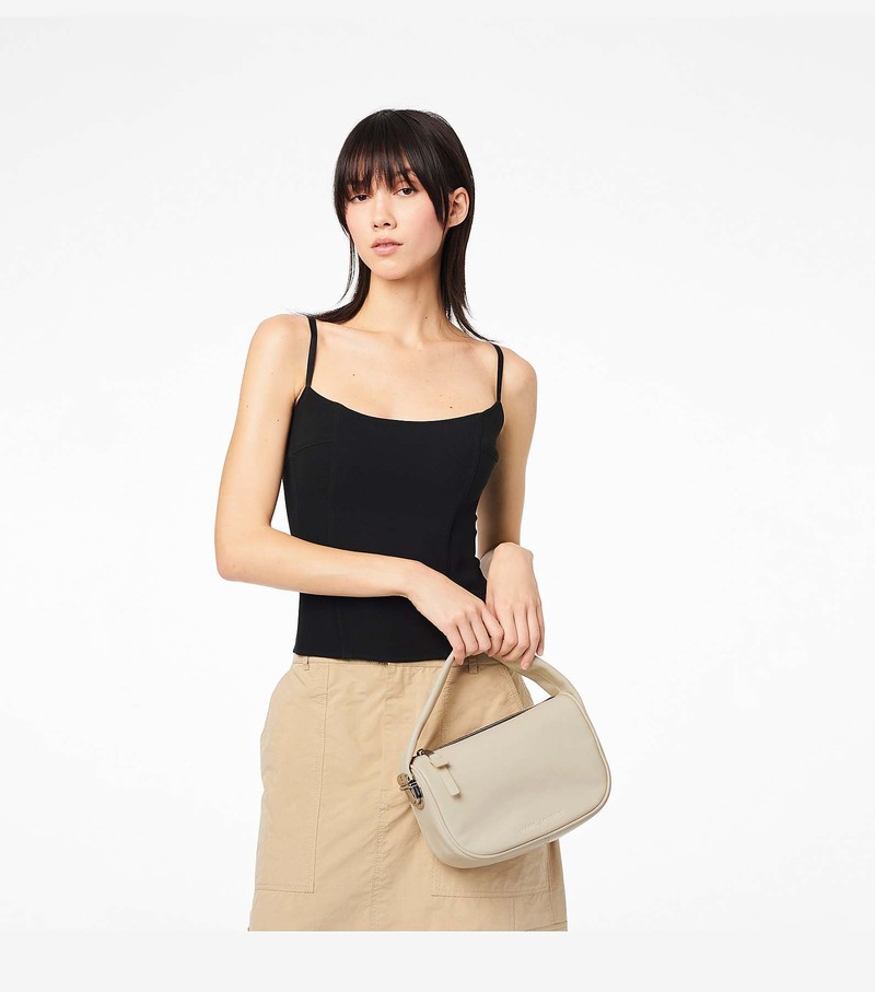 Women's Marc Jacobs Pushlock Hobo Mini Bags White | UAE-672945