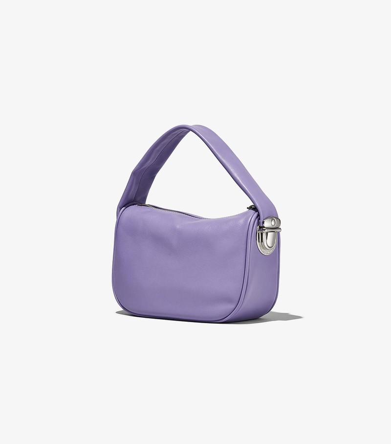 Women's Marc Jacobs Pushlock Mini Hobo Shoulder Bags Purple | UAE-840129