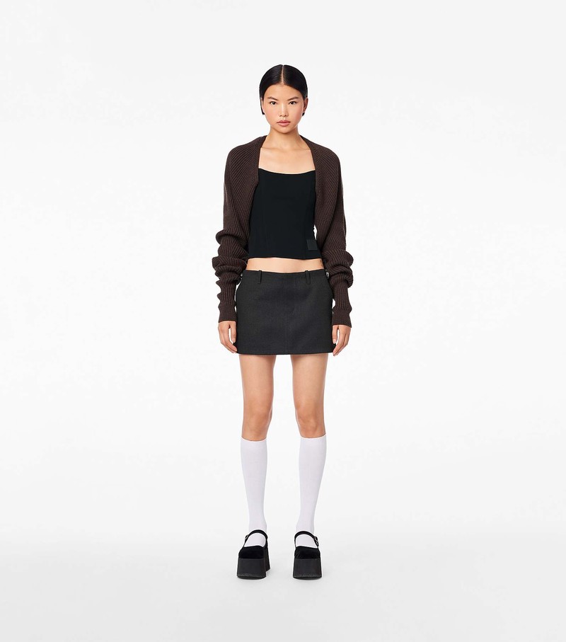 Women's Marc Jacobs Pushlock Mini Skirts Black | UAE-675340