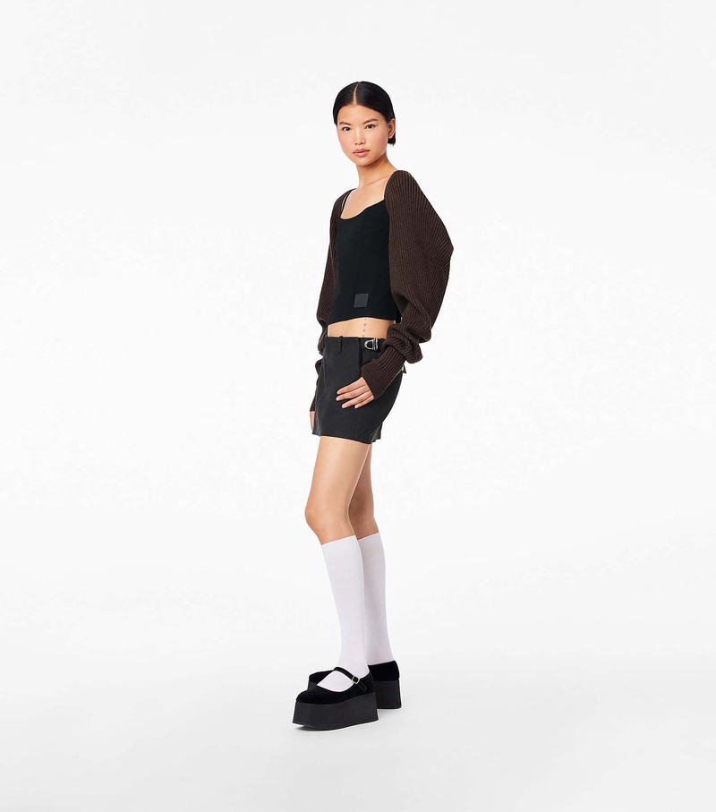 Women's Marc Jacobs Pushlock Mini Skirts Black | UAE-675340