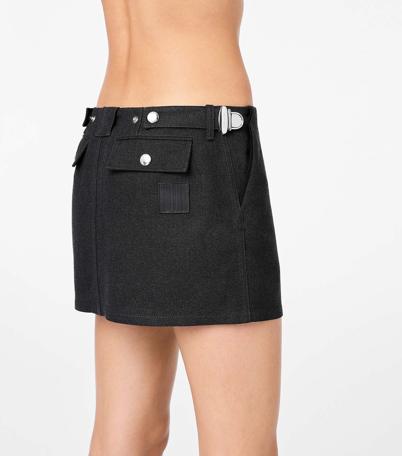 Women's Marc Jacobs Pushlock Mini Skirts Black | UAE-675340