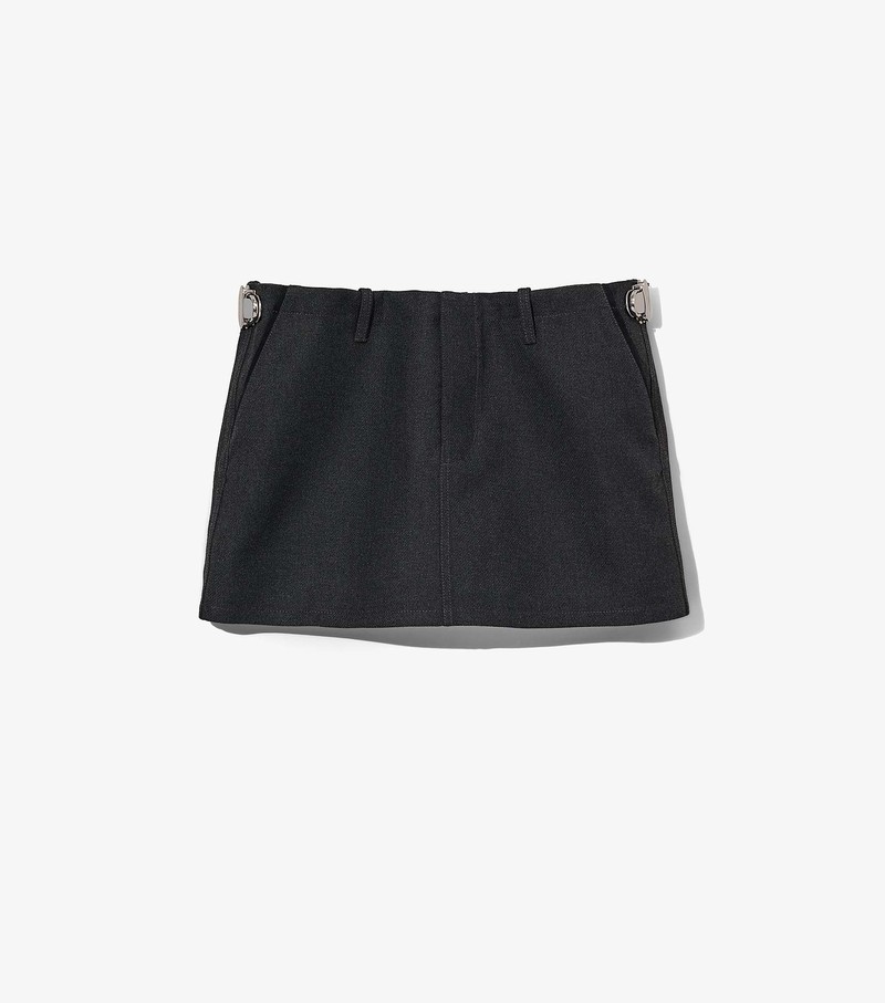 Women\'s Marc Jacobs Pushlock Mini Skirts Black | UAE-675340