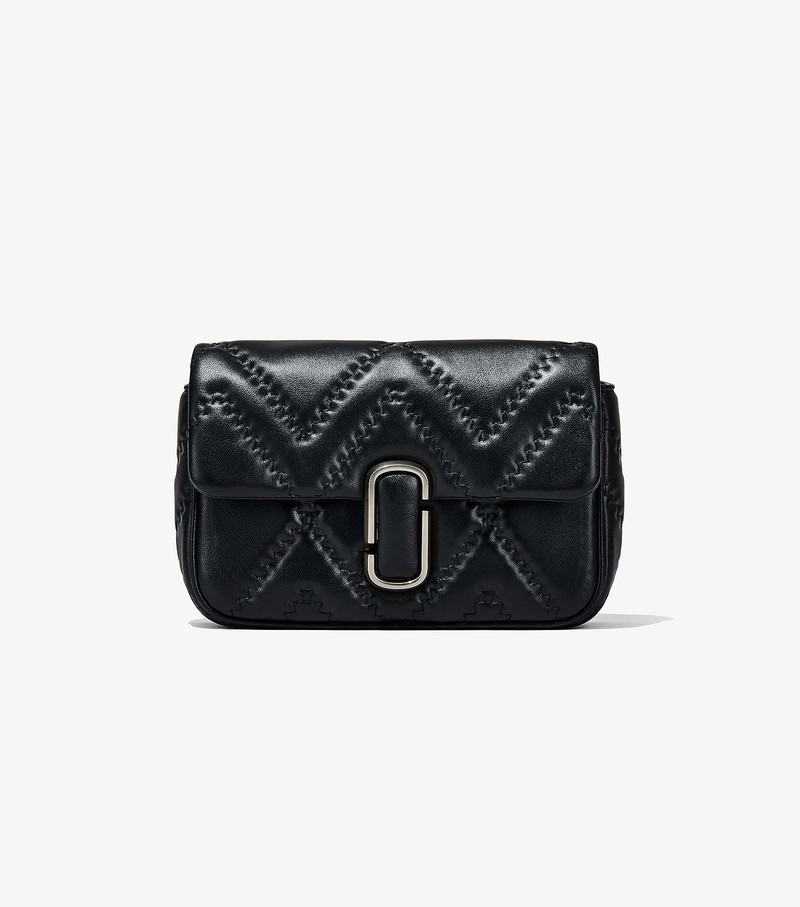 Women's Marc Jacobs Quilted Leather J Marc Crossbody Bags Black | UAE-023549