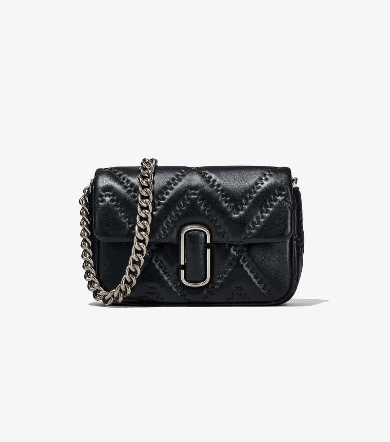 Women\'s Marc Jacobs Quilted Leather J Marc Crossbody Bags Black | UAE-023549