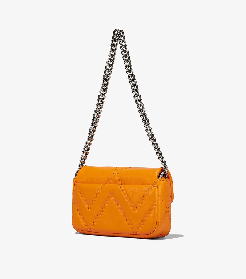 Women's Marc Jacobs Quilted Leather J Marc Mini Shoulder Bags Orange | UAE-059631