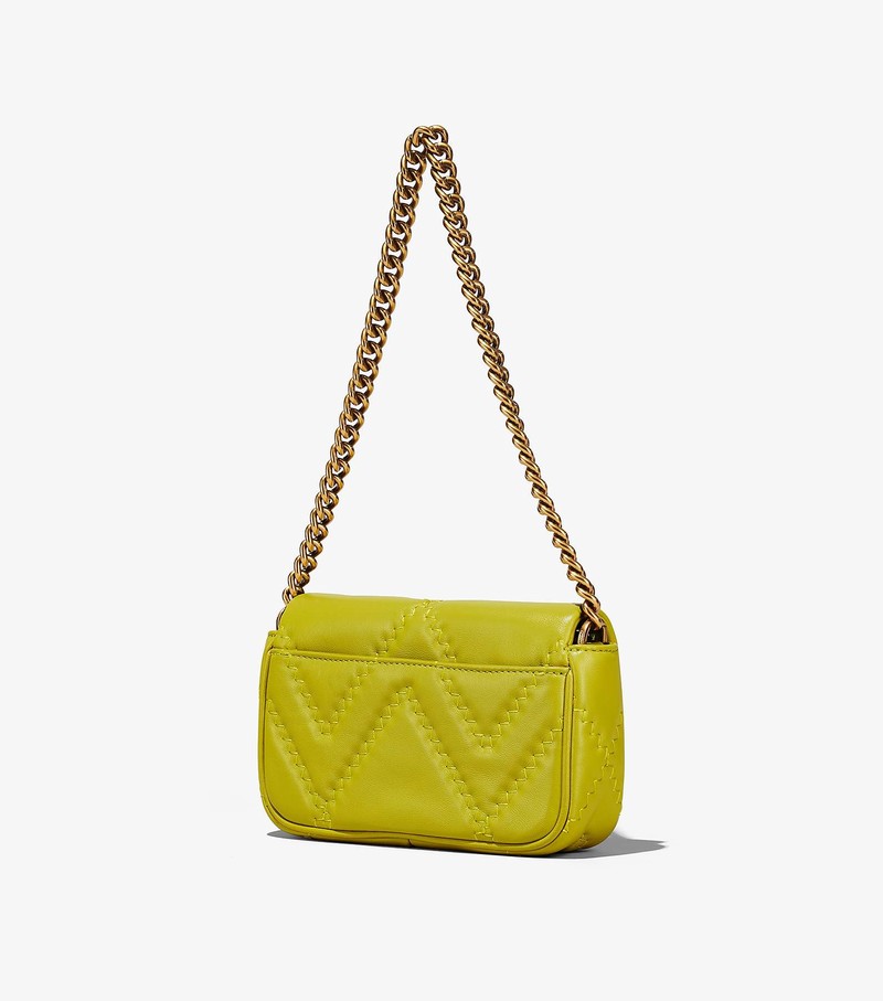 Women's Marc Jacobs Quilted Leather J Marc Mini Shoulder Bags Green | UAE-138794