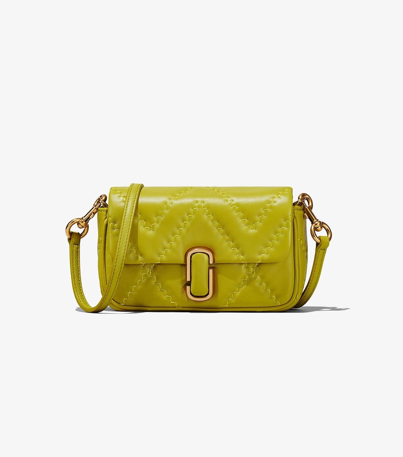 Women's Marc Jacobs Quilted Leather J Marc Mini Shoulder Bags Green | UAE-138794